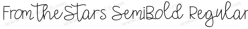 FromtheStars SemiBold Regular字体转换